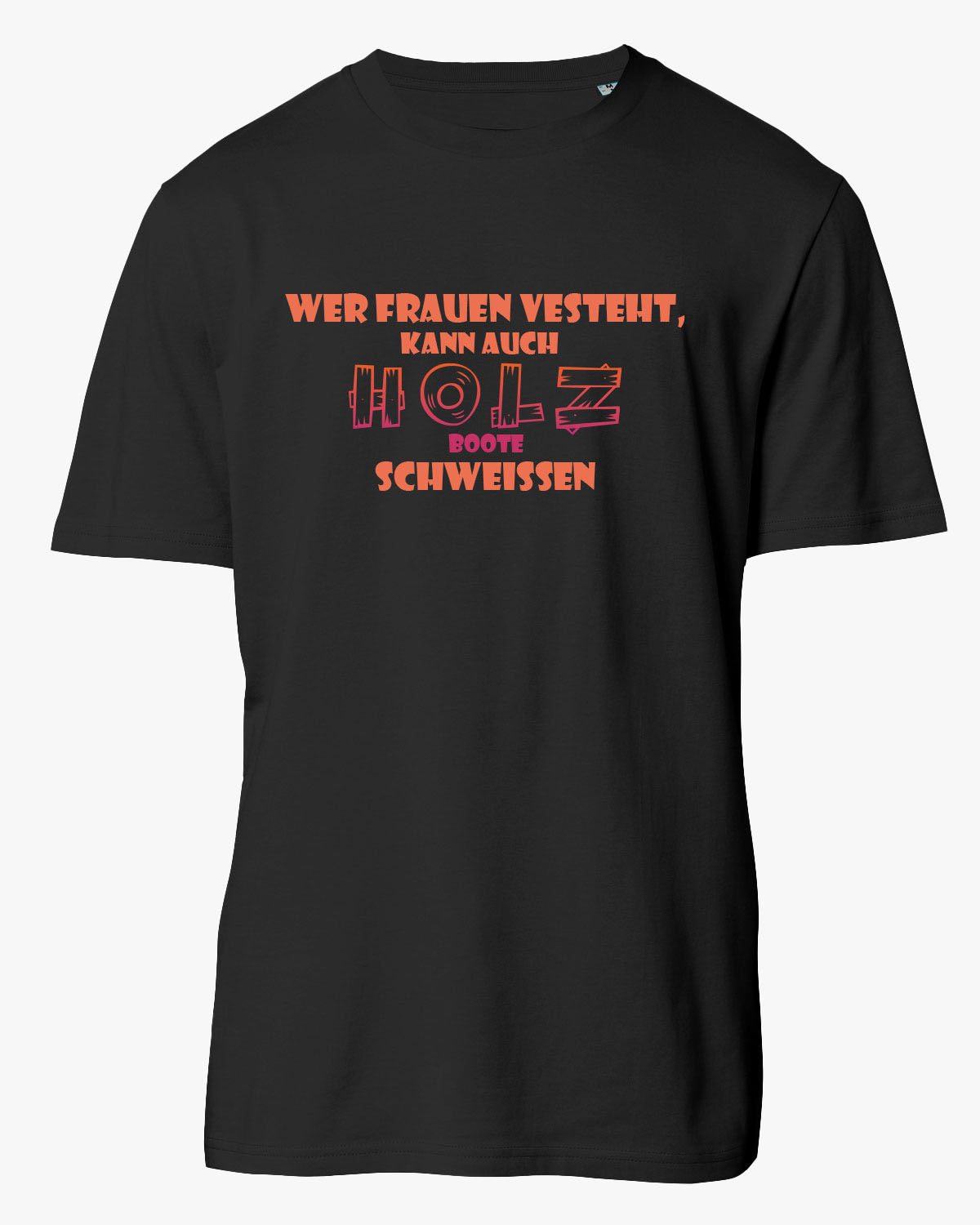 Wer Frauen versteht | Weiches Unisex-Bio T-shirt | Lustiges T-Shirt mit witzigem Spruch | EM_STTU170 Crafter | XS anthracite
