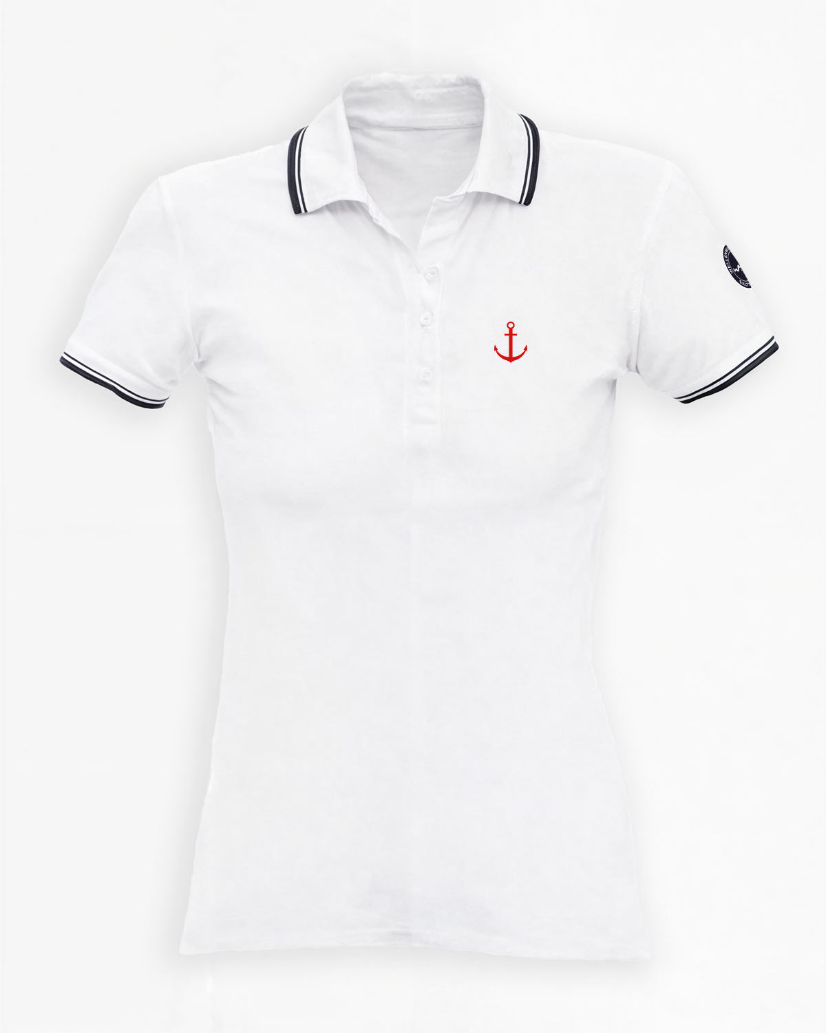 Anker | Polo Frauen | Stick Anker EM-L530 Polo D EM White XS