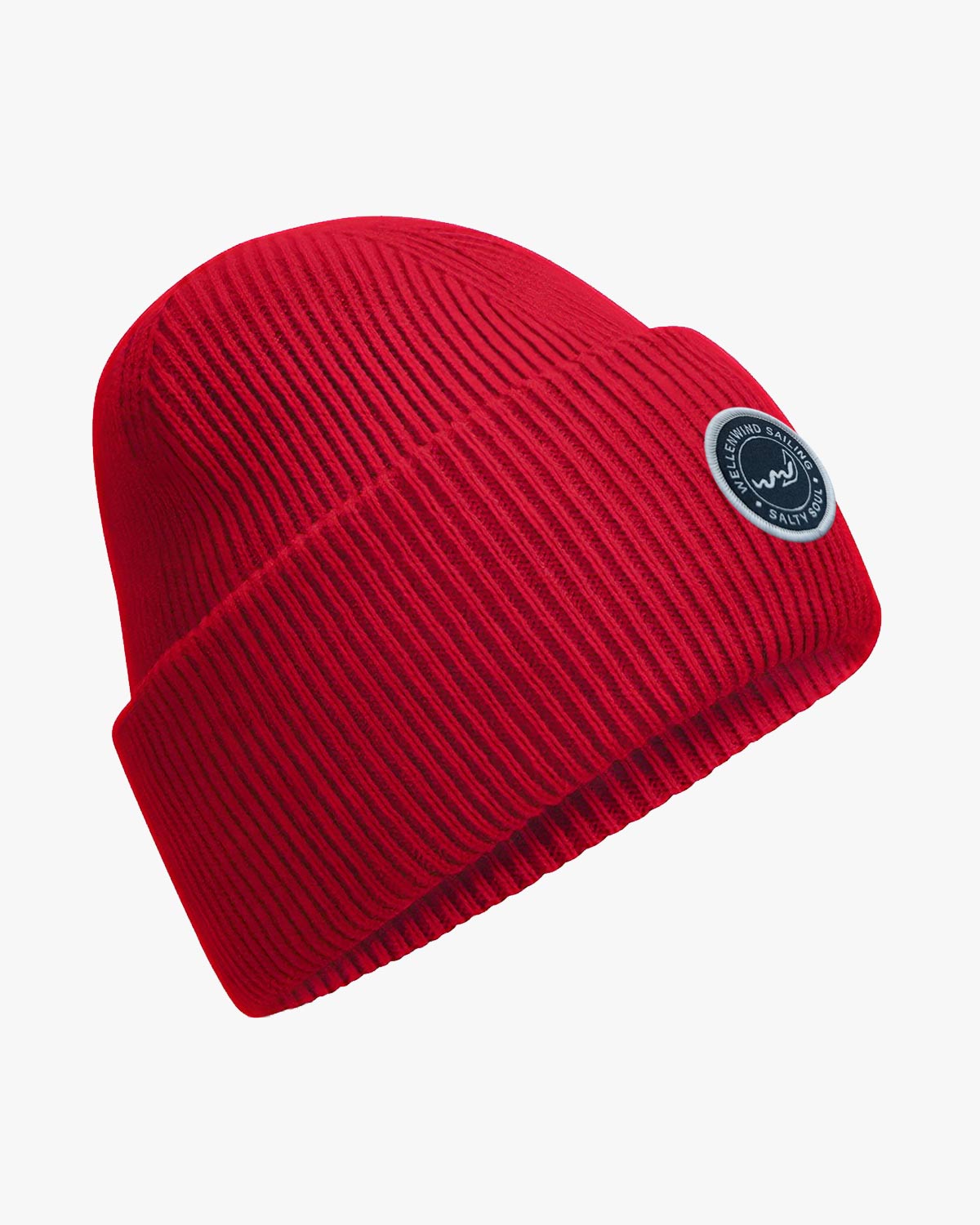 Deep Cuffed Beanie EM_CB385R EM Classic Red | wellenwind patch