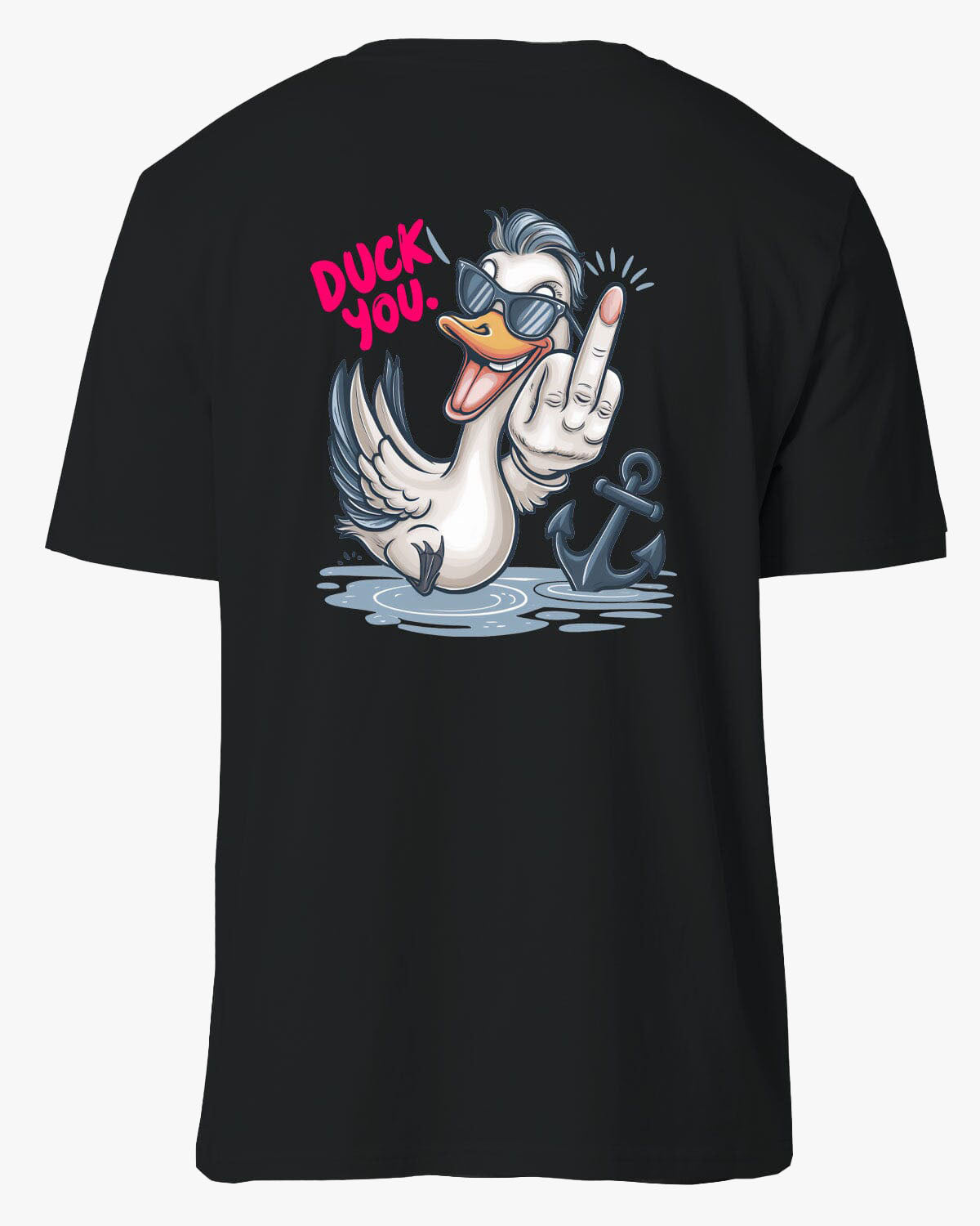 Duck you | Weiches Unisex-Bio T-shirt | Lustiges T-Shirt mit witzigem Spruch | EM_STTU170 Crafter | XS Black