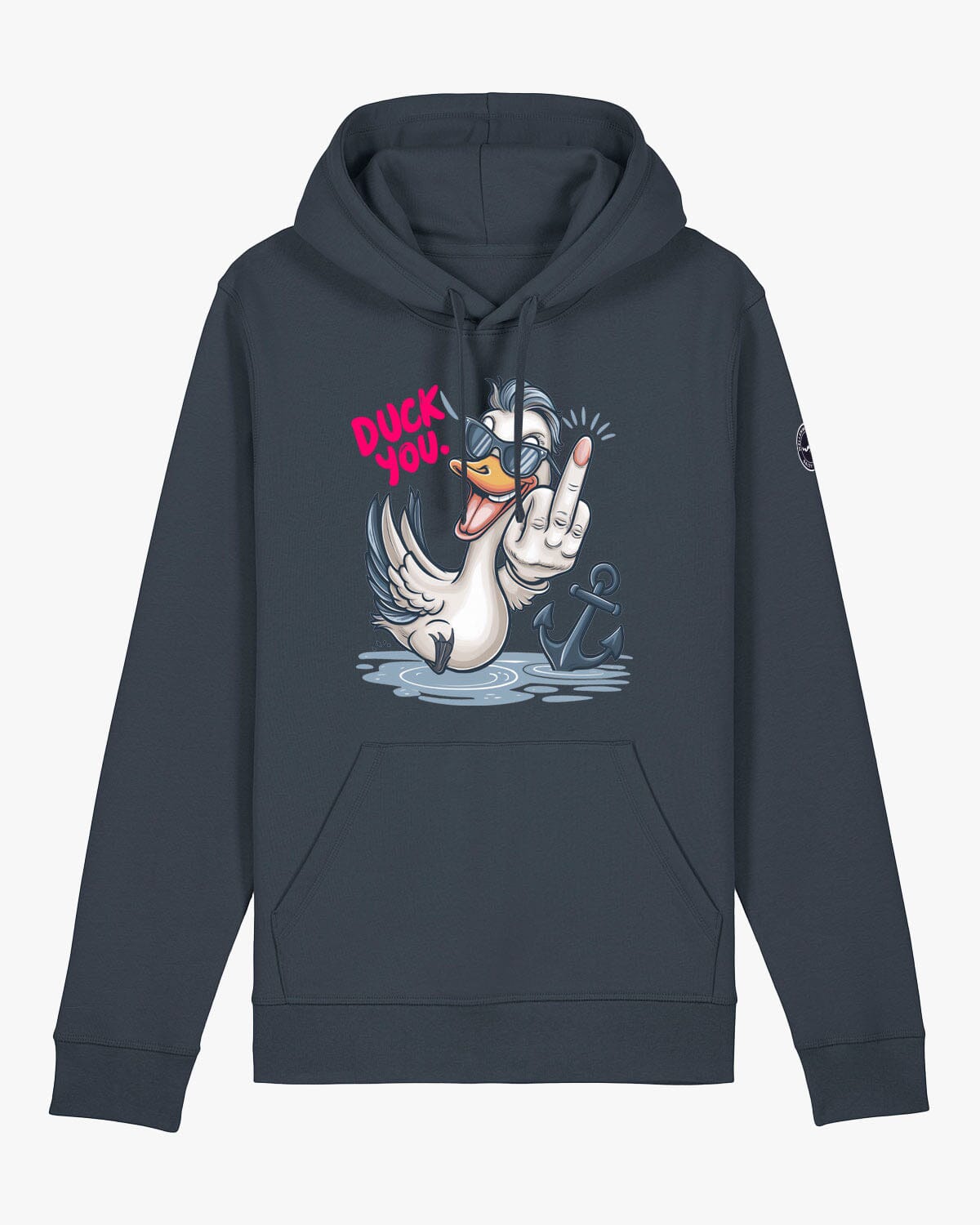 Duck You | Weicher Unisex Bio Hoodie EM_STSU168_Drummer2 Hoodie XS Anthracite