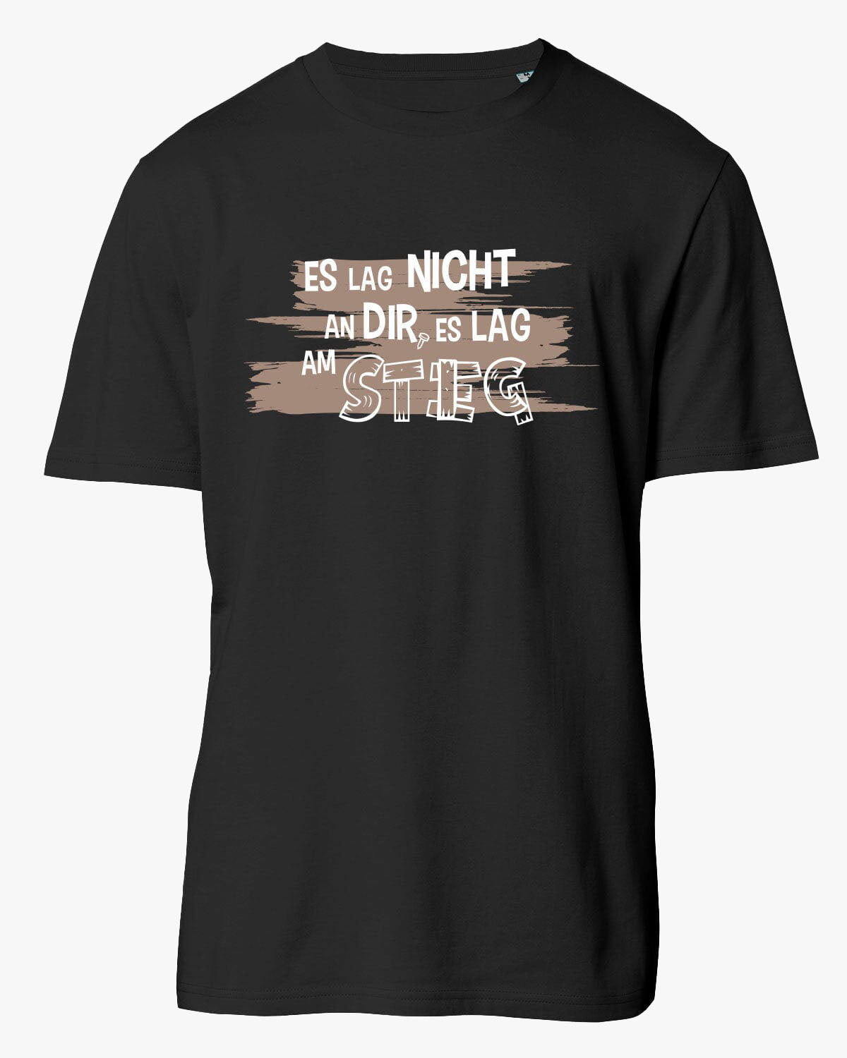 Es lag nicht an dir... | Weiches Unisex-Bio T-shirt | Lustiges T-Shirt mit witzigem Spruch | EM_STTU170 Crafter | XS Black
