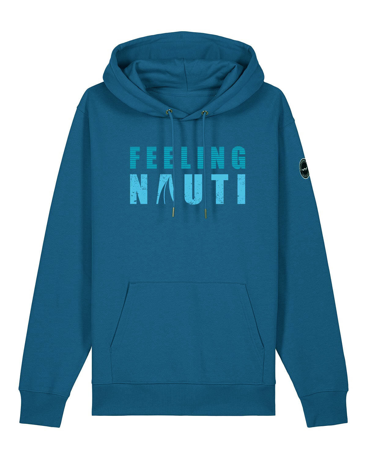 Feeling Nauti | Weicher Unisex Bio Hoodie EM_STSU177_Cruiser2 Bright Blue XS