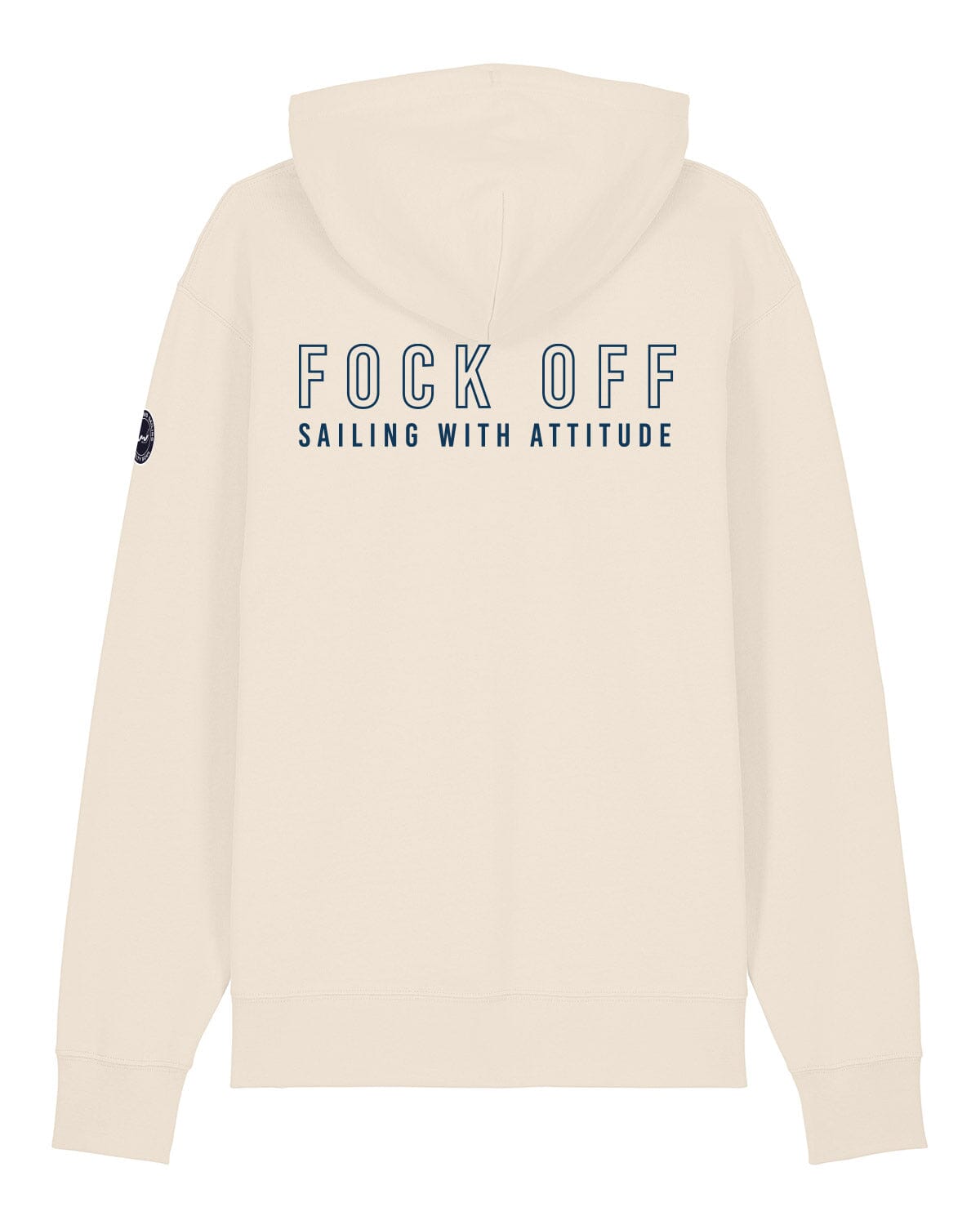 Fock Off| Weicher Unisex Bio Hoodie EM_STSU177_Cruiser2 Natural Raw XS