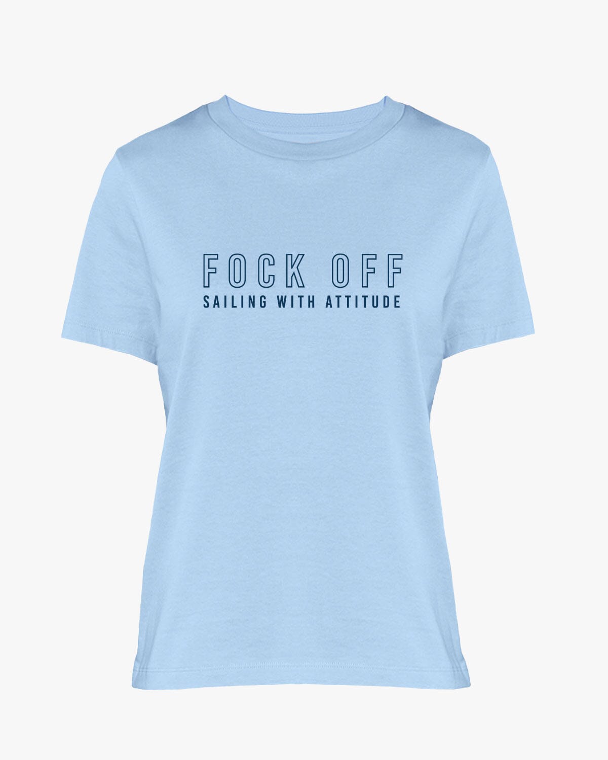 Fock off | Bio T-Shirt Frauen EM_STTW172 Muser Blue Soul S