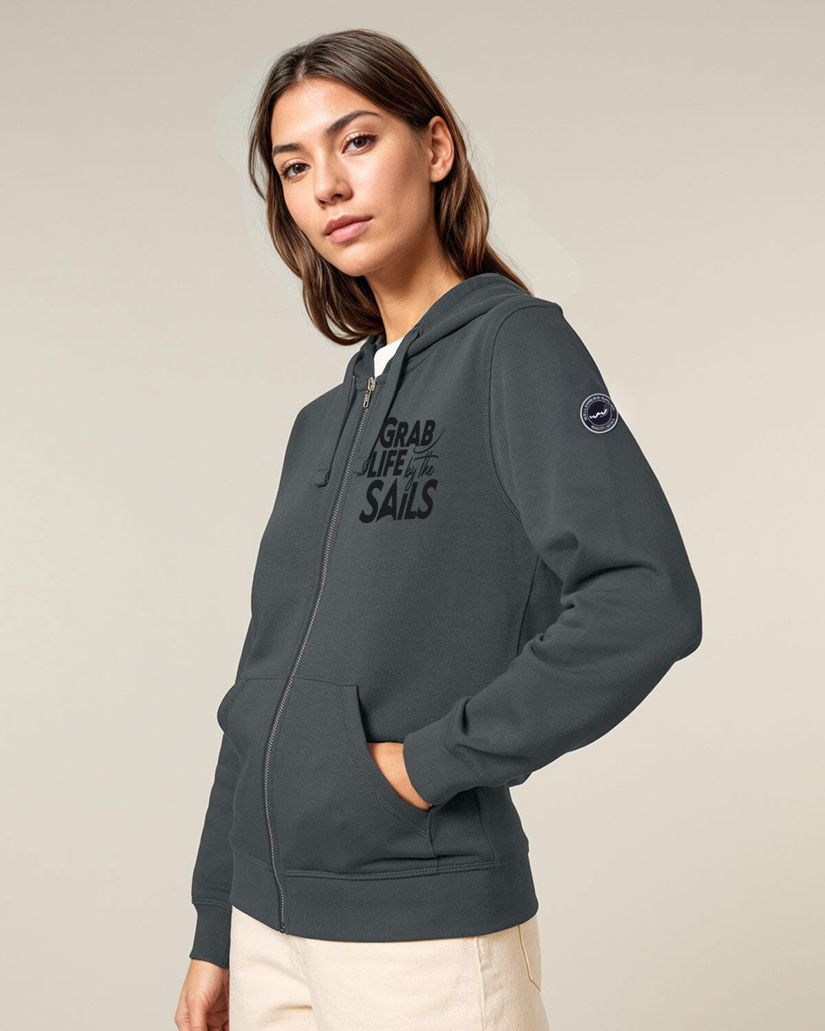 Grab Life by the Sails | Frauen Zipper EM_STSU205 EM