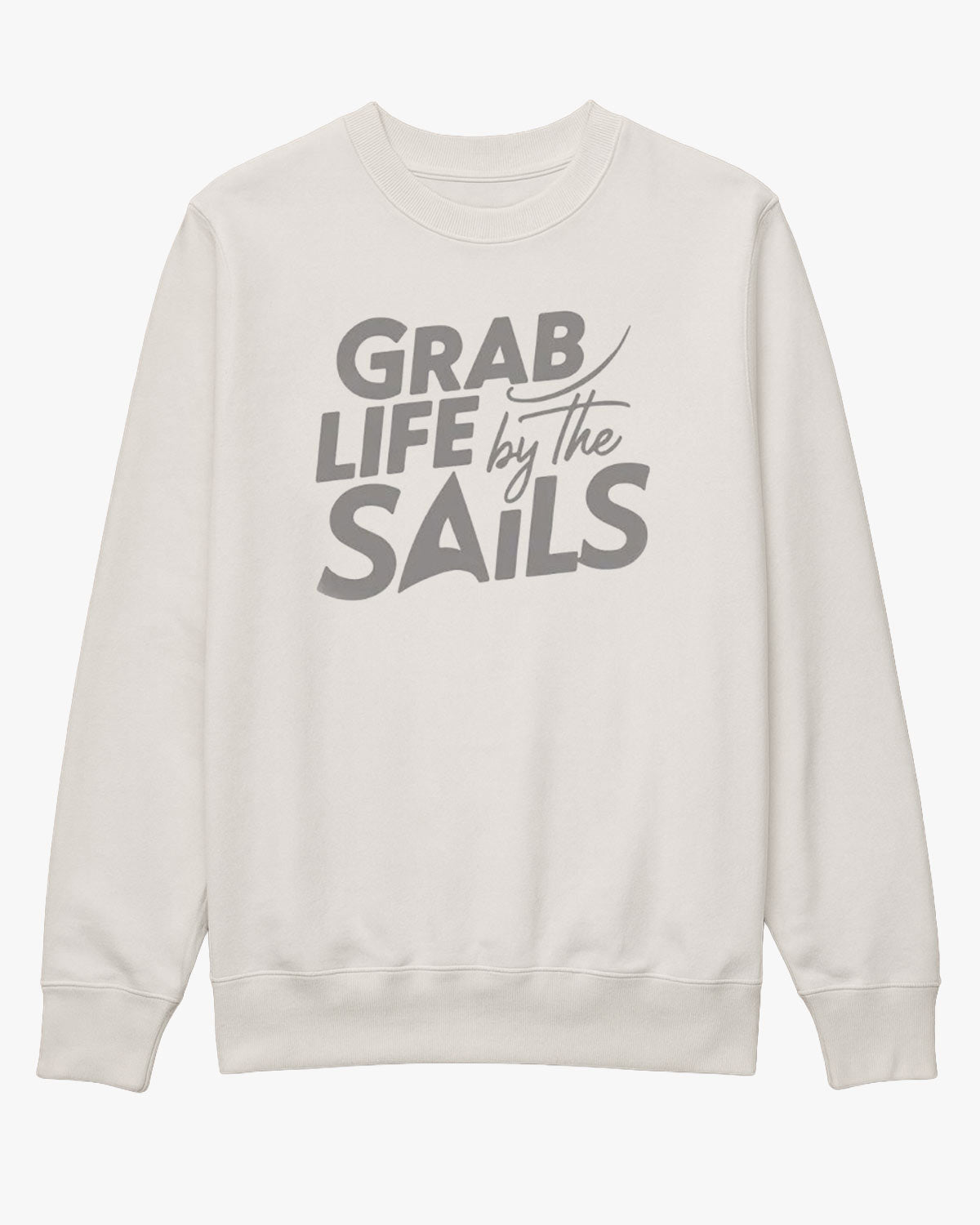 Grab Life by the sails | Herren Pullover EM_STSU178 Changer 2 EM XXL Off White