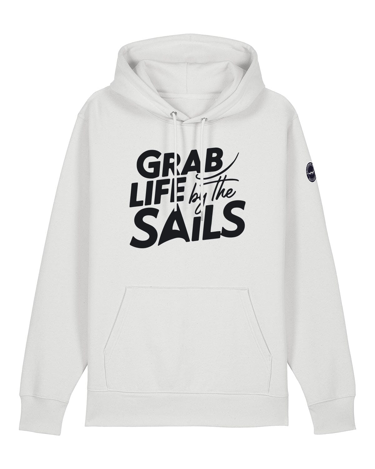 Grab Life by the Sails | Weicher Unisex Bio Hoodie EM_STSU177_Cruiser2 White XS