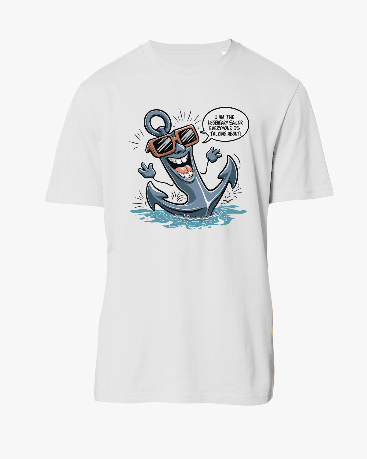 Legendary sailor | Weiches Unisex-Bio T-shirt | Lustiges T-Shirt mit witzigem Spruch | EM_STTU170 Crafter | XS White
