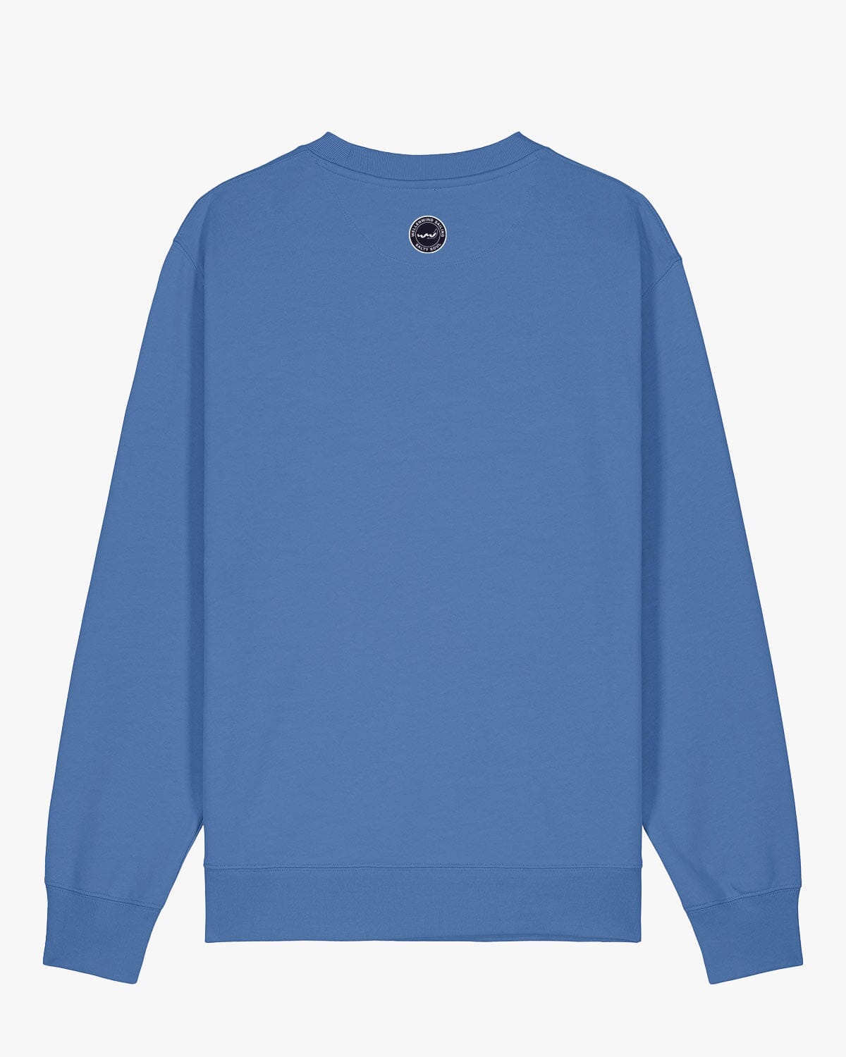 Weicher Bio-Damen Pullover für Segler mit dem Aufdruck my heart belongs to the sea | wellenwind.de | EMSTSU178 brightblue