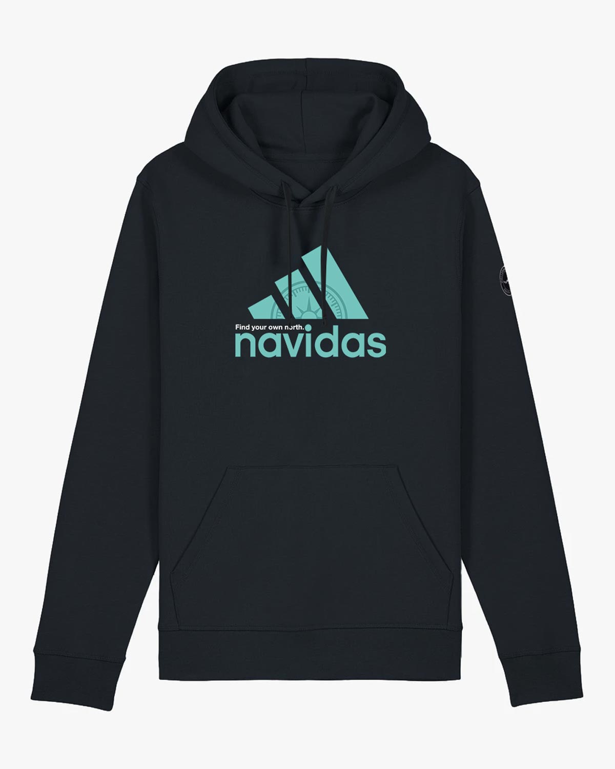 navidas hoodie schwarz- wellenwind