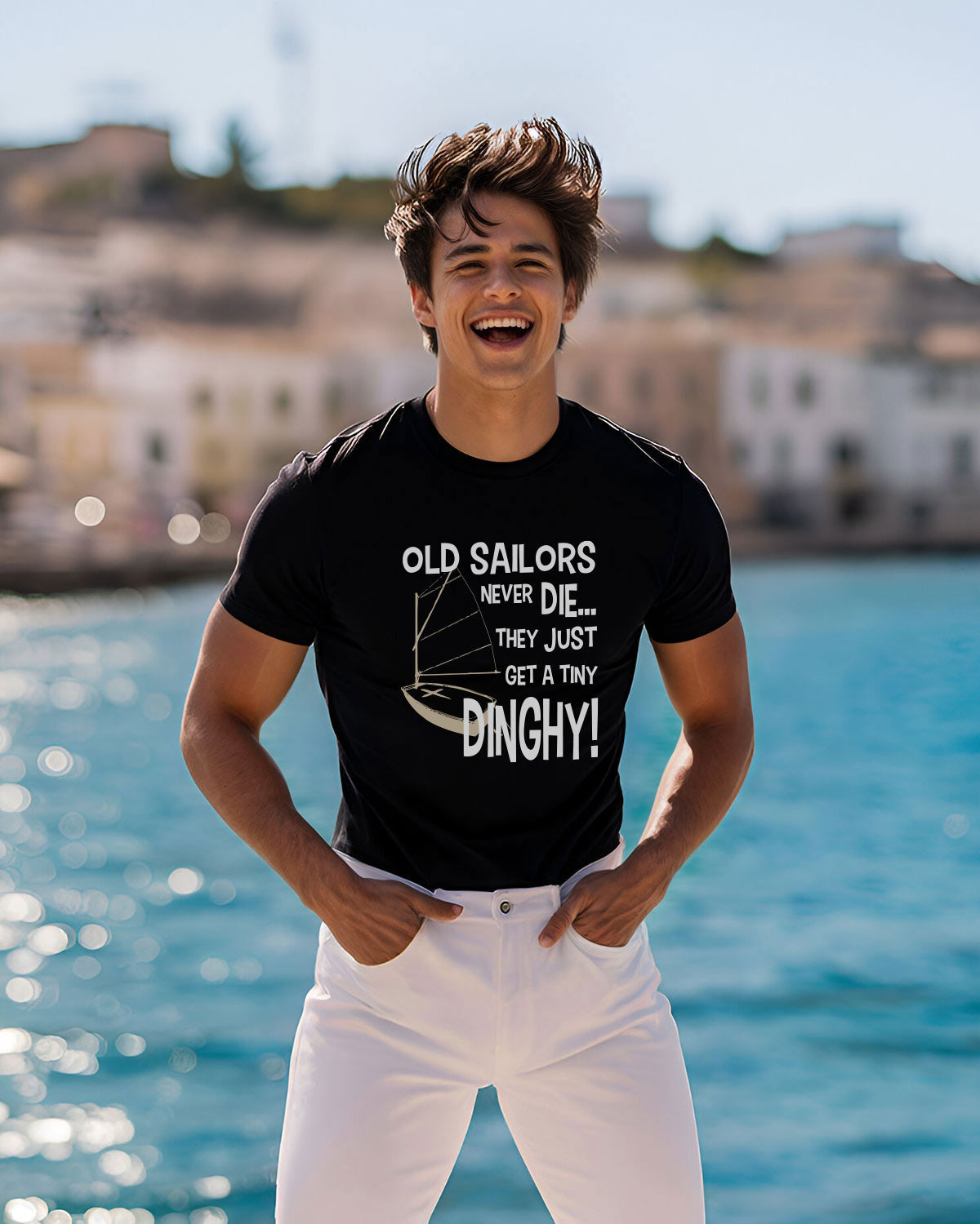 Old sailors never die | Weiches Unisex-Bio T-shirt | Lustiges T-Shirt mit witzigem Spruch | EM_STTU170 Crafter | XS Black