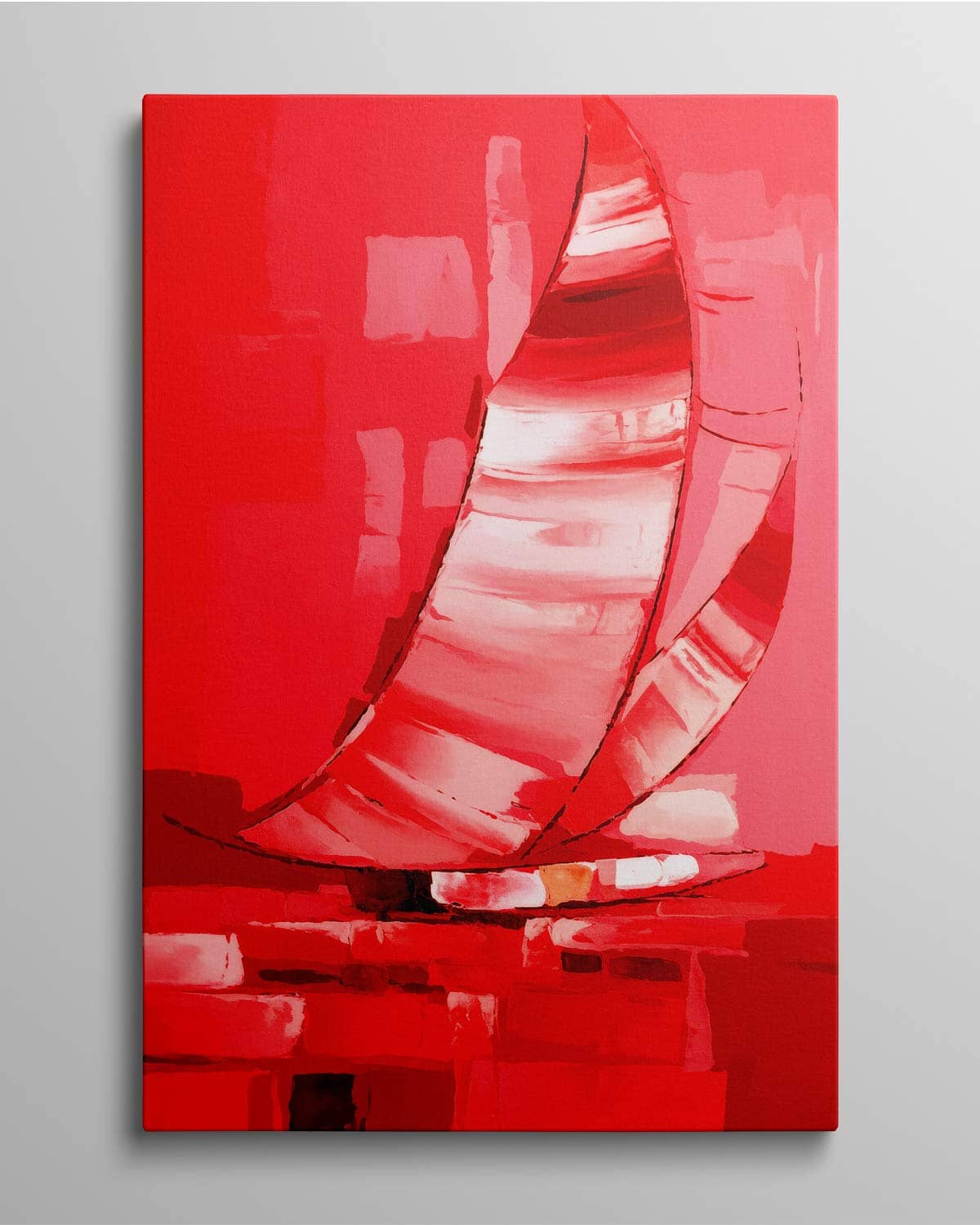 RED SAILS – 50x75 cm Fine-Art-Pop-Art (Leinwanddruck) Fine-Art-Leinwanddruck 50x75 cm Artidomo True Color Print 50cm x 75cm