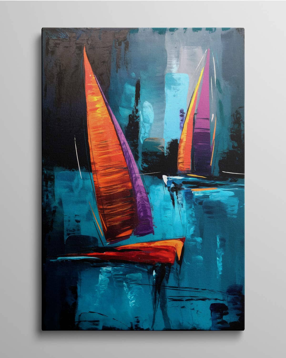 REGATTA – 50x75 cm Fine-Art-Pop-Art (Leinwanddruck) Fine-Art-Leinwanddruck 50x75 cm Artidomo True Color Print 50cm x 75cm