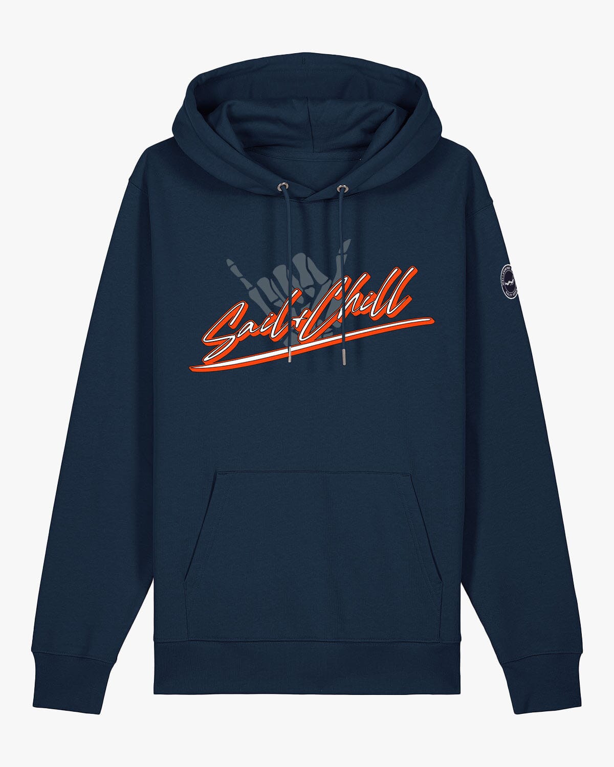 Sail and Chill | Weicher Unisex Bio Hoodie EM_STSU177_Cruiser2 French Navy XS