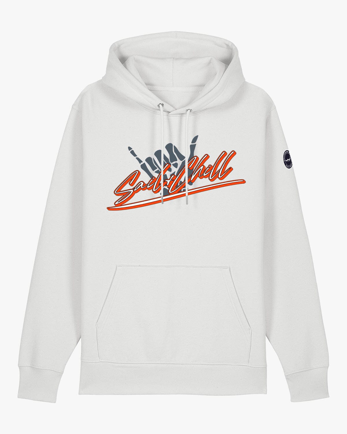 Sail and Chill | Weicher Unisex Bio Hoodie EM_STSU177_Cruiser2 White XS