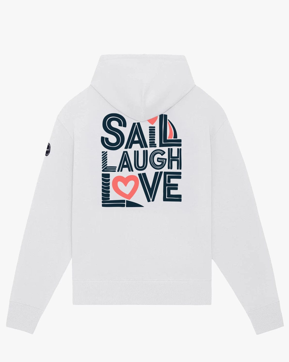 Sail Laugh Love | Herren Hoodie EM_STSU209_ Slammer EM XS Off White