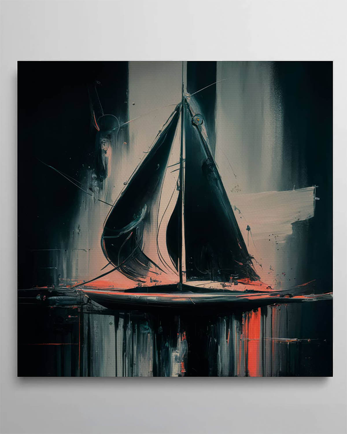 'SAILING SUNSET' – 80x80 cm Fine-Art (Leinwanddruck) Fine-Art-Leinwanddruck 80x80 cm Artidomo True Color Print 80cm x 80cm