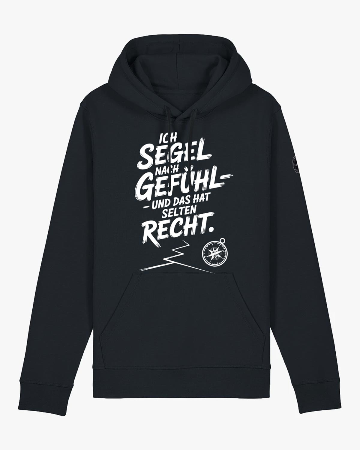 verwirrung hoodie schwarz - wellenwind