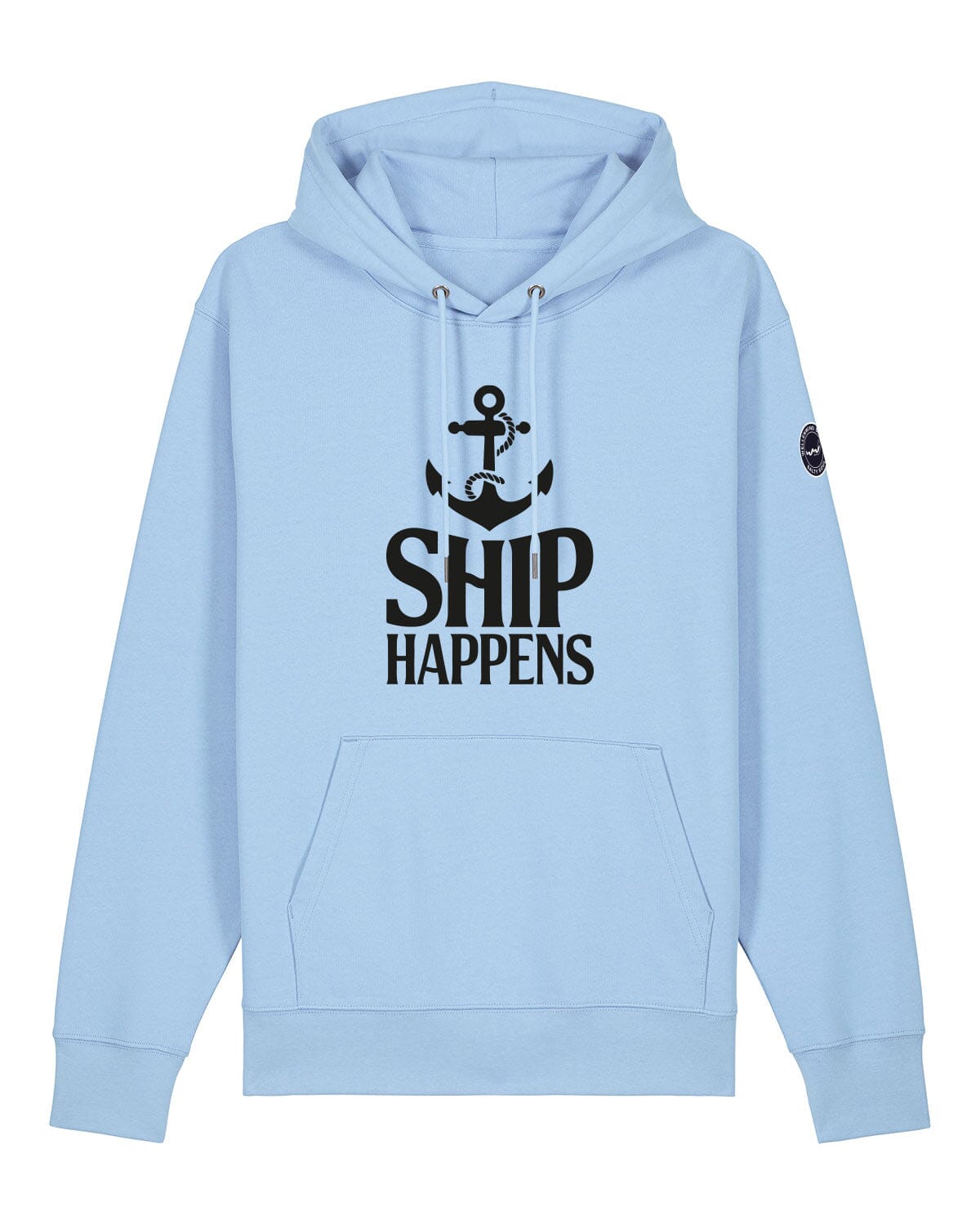 Ship Happens || Weicher Unisex-Bio Hoodie | Perfekter Hoodie für den Segeltörn, kombiniert Komfort und Stil mit maritimem Touch. EM_STSU177_Cruiser2 Blue Soul XS