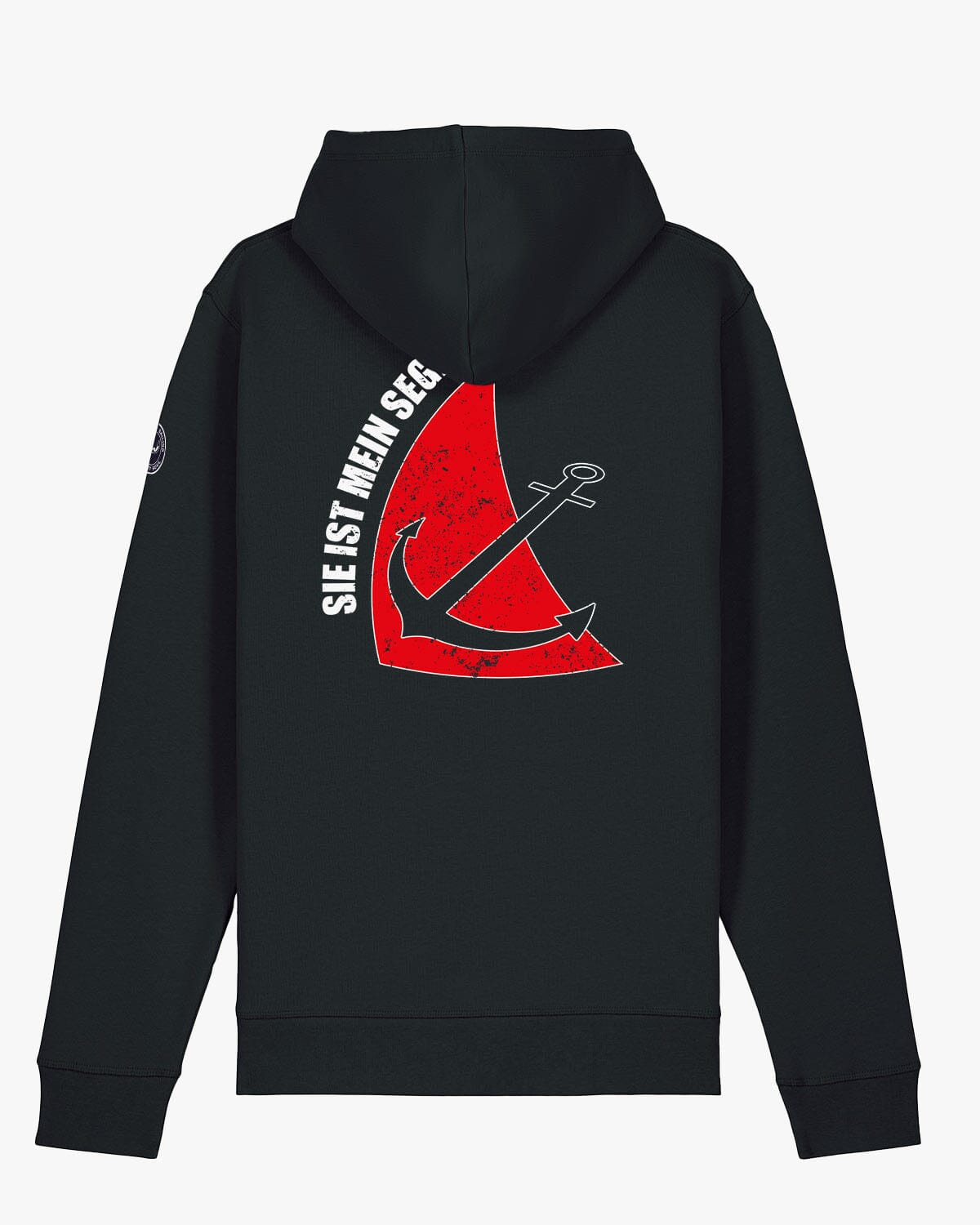 Sie ist mein Segel | Herren Hoodie EM_STSU168_Drummer2 Hoodie EM Black XS