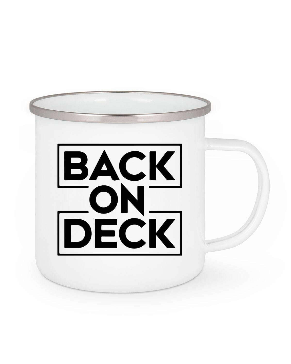 Tasse BaACK ON DECK EM_Emaille Tasse EM White 300 ml