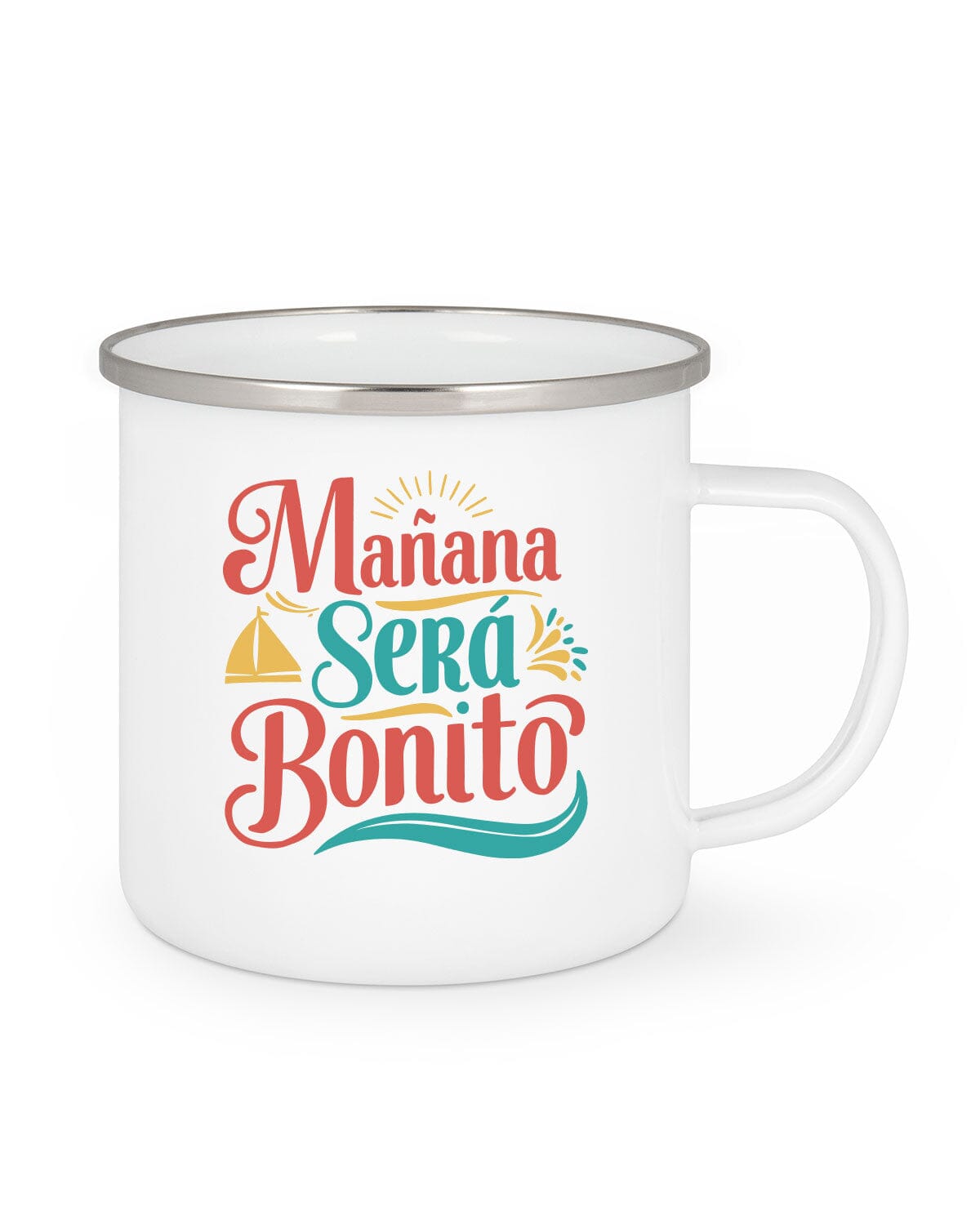 Tasse BONITO Emaille Tasse EM White 300 ml