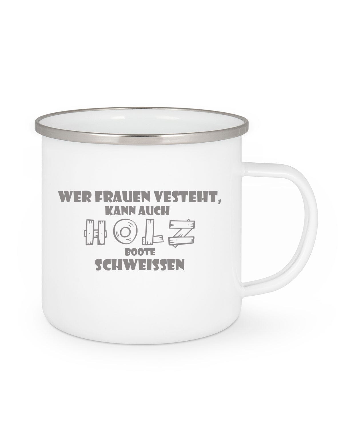 Tasse FRAUEN Emaille Tasse EM White 300 ml