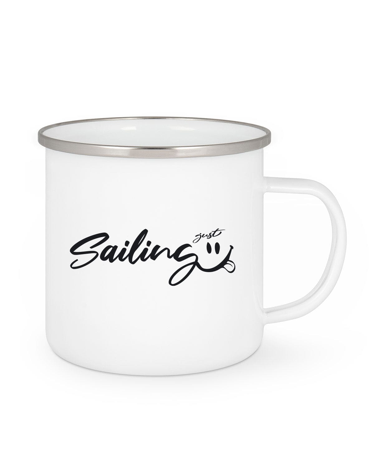 Tasse JUST SAILING Emaille Tasse EM White 300 ml