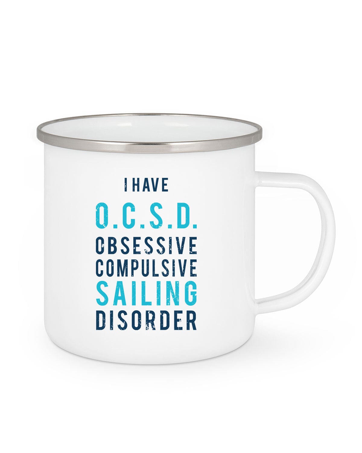 Tasse O.C.S.D EM_Emaille Tasse EM White 300 ml