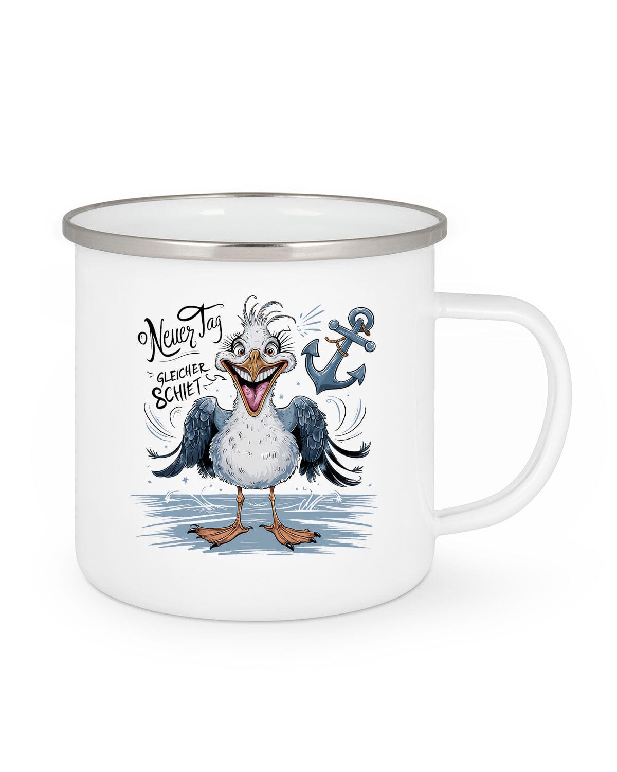 Tasse SCHIET 2 Emaille Tasse EM White 300 ml