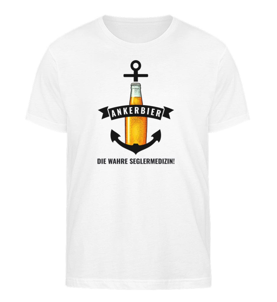 ANKERBIER - Herren Organic Shirt Rocker T-Shirt ST/ST Shirtee White S 
