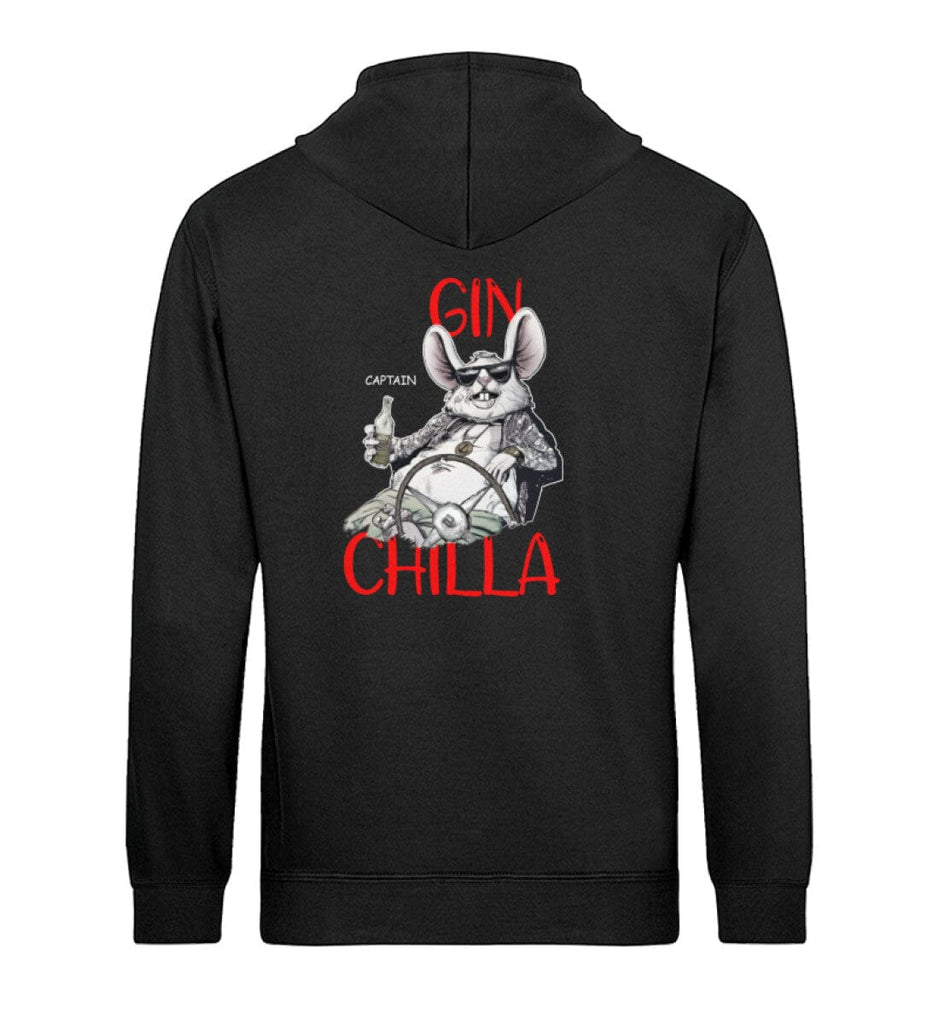 GIN CHILLA - Unisex Organic Hoodie Drummer Hoodie ST/ST Shirtee Black XS 