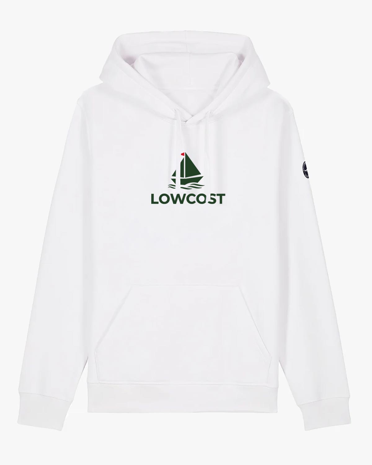 lowcost hoodie white - wellenwind
