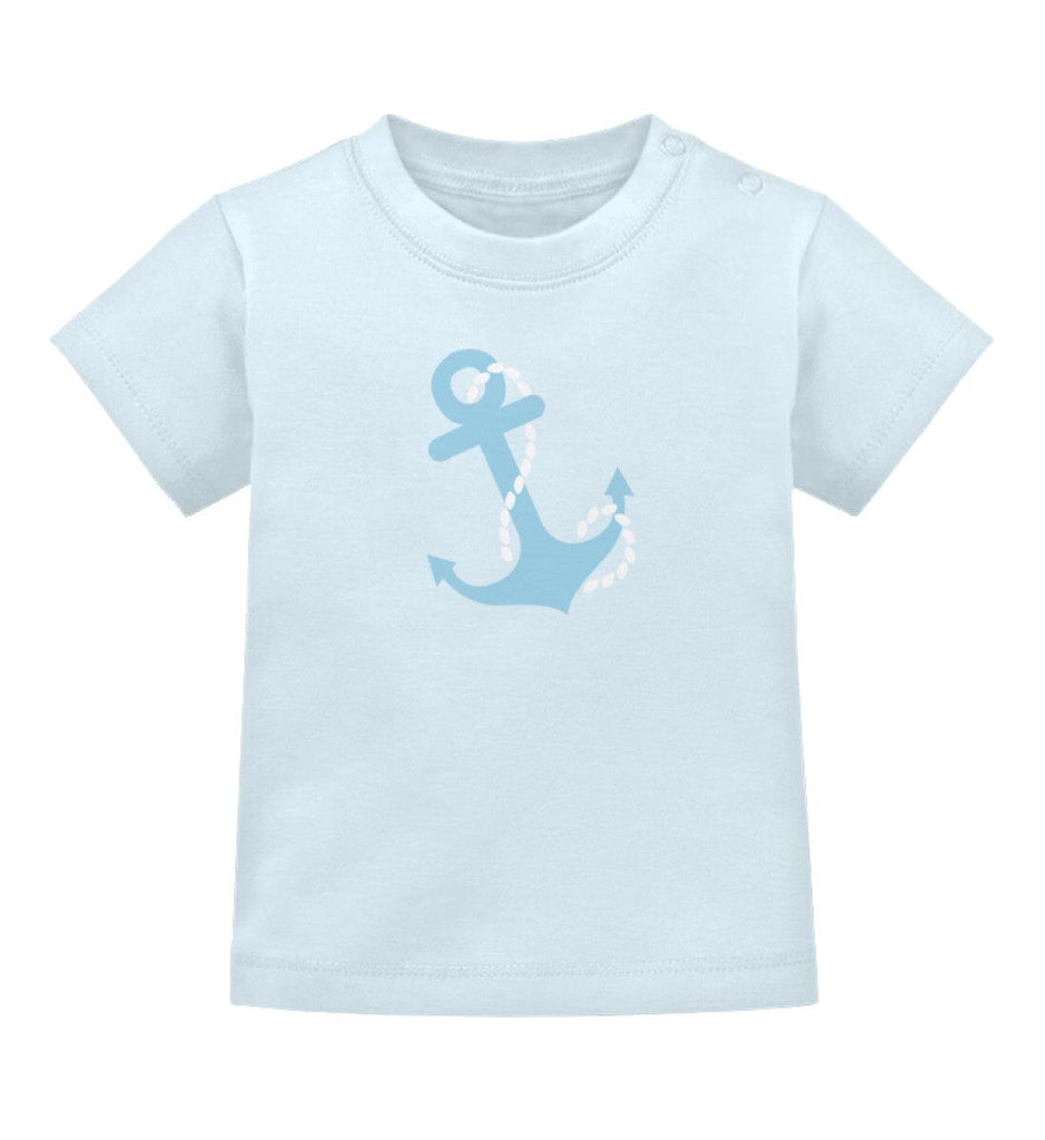 ANCHOR - Baby T-Shirt Baby T-Shirt Shirtee Dusty Blue 3-6 Monate 