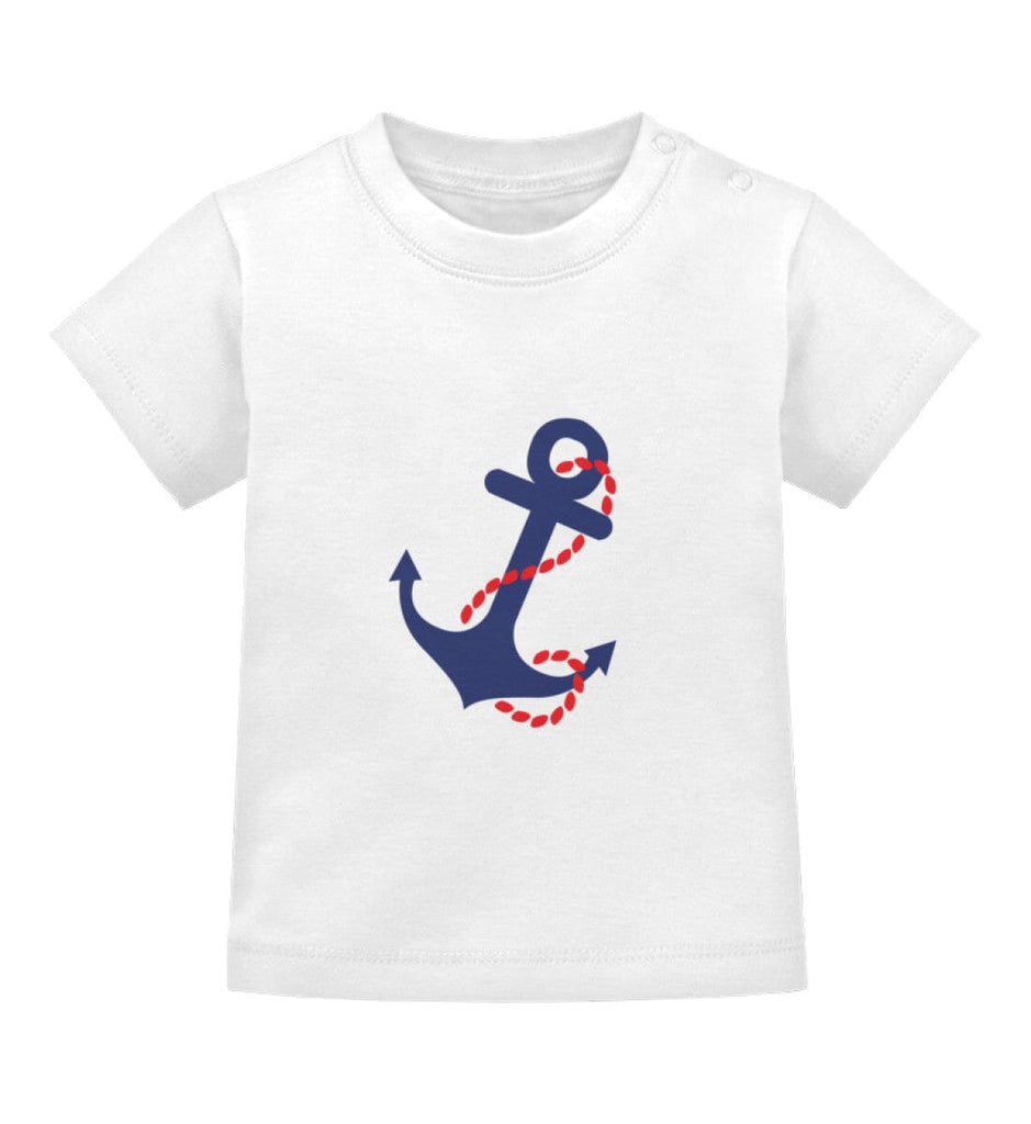 ANCHOR - Baby T-Shirt Baby T-Shirt Shirtee White 3-6 Monate 