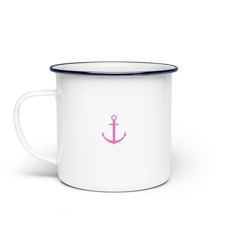 ANCHOR - Emaille Tasse Emaille Tasse Shirtee White Einheitsgröße 