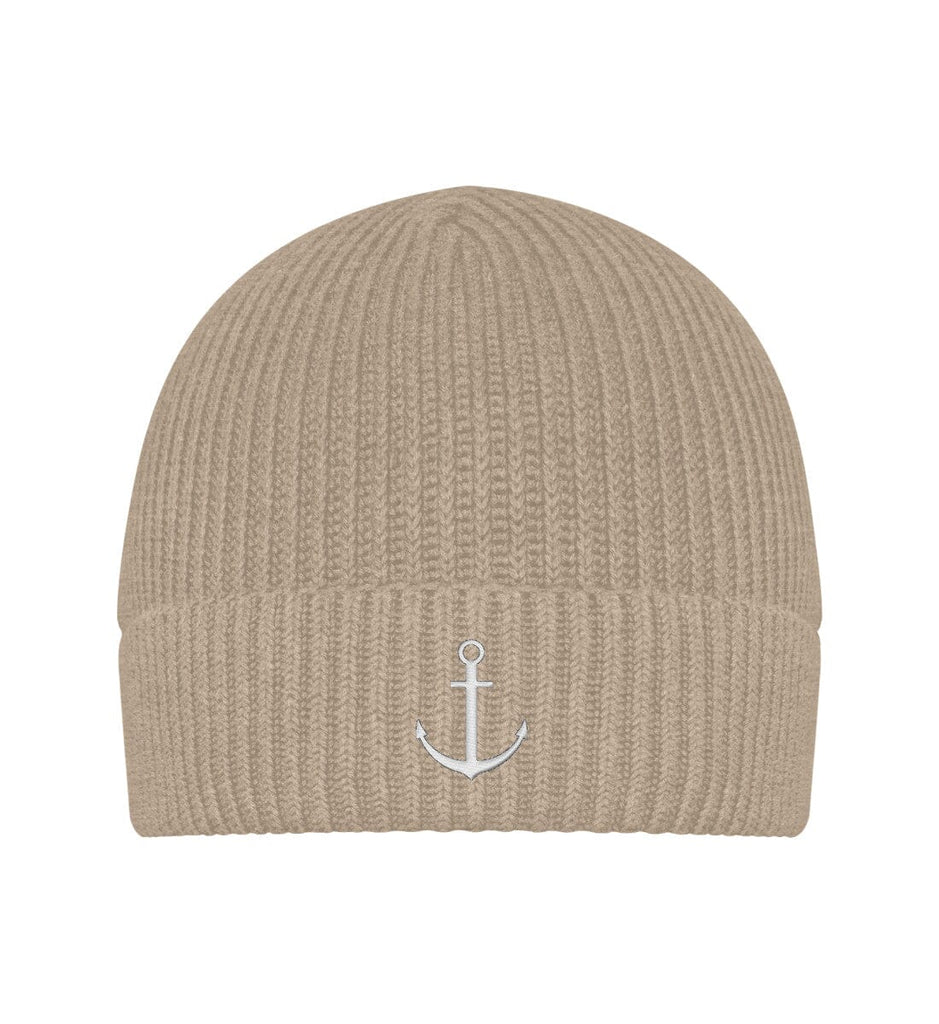 ANCHOR - Organic Fischermütze Fischermütze ST/ST mit Stick Shirtee Heather Sand Einheitsgröße 