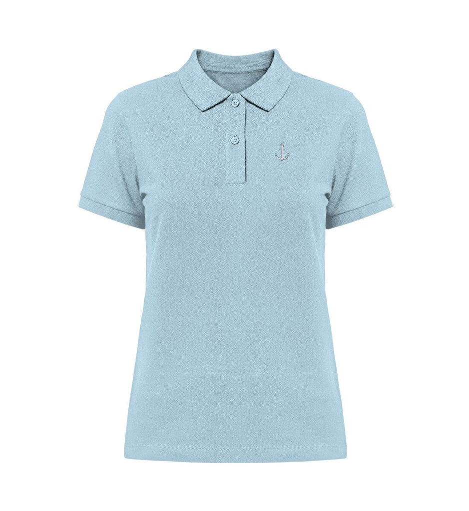 ANCHOR - Organic Polo-Shirt mit Stick Stella Elliser Polo-Shirt ST/ST mit Stick Shirtee Sky Blue S 