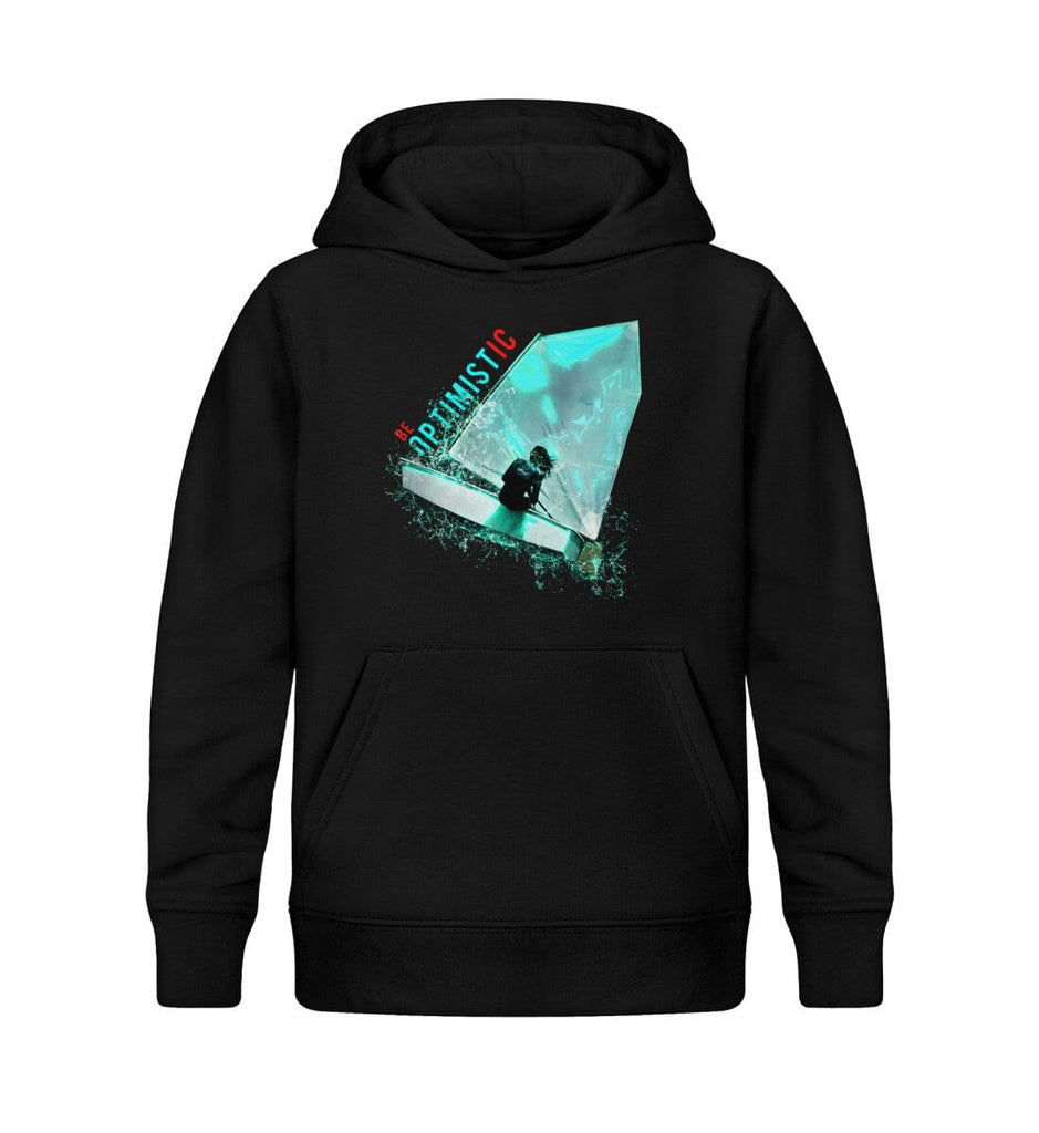 BE OPTIMISTIC - Kinder Organic Hoodie Mini Cruiser Hoodie ST/ST Shirtee Black 12/14 (152/164) 