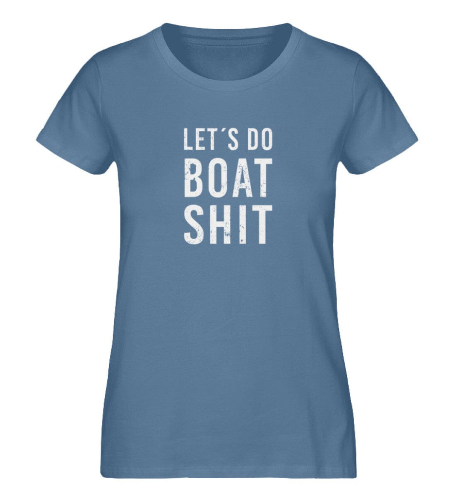 BOAT SHIT - Organic Shirt Expresser T-Shirt ST/ST Shirtee Mid Heather Blue XS 