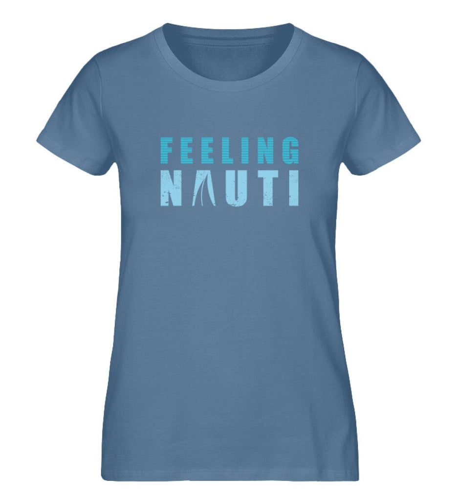 FEELING NAUTI - Premium Organic Shirt Expresser T-Shirt ST/ST Shirtee Mid Heather Blue XS 