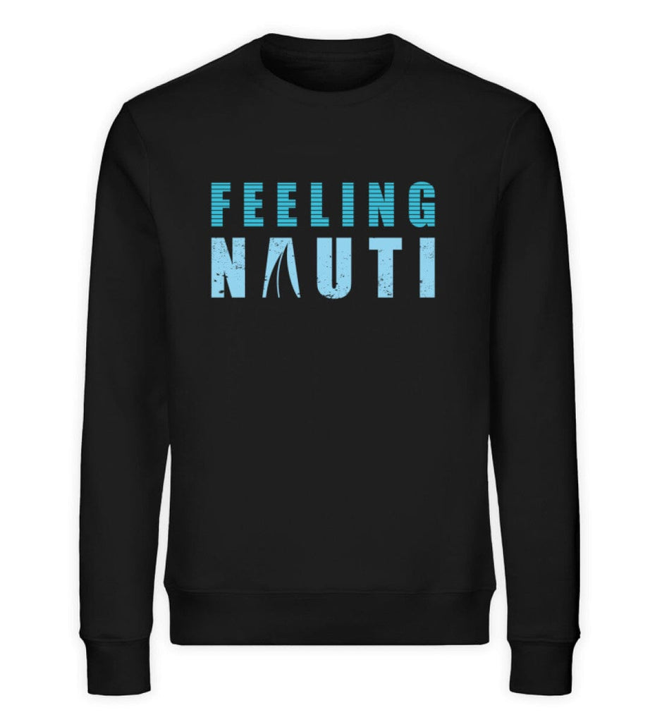 FEELING NAUTI - Unisex Organic Sweatshirt Changer Sweatshirt ST/ST Shirtee Black XS 