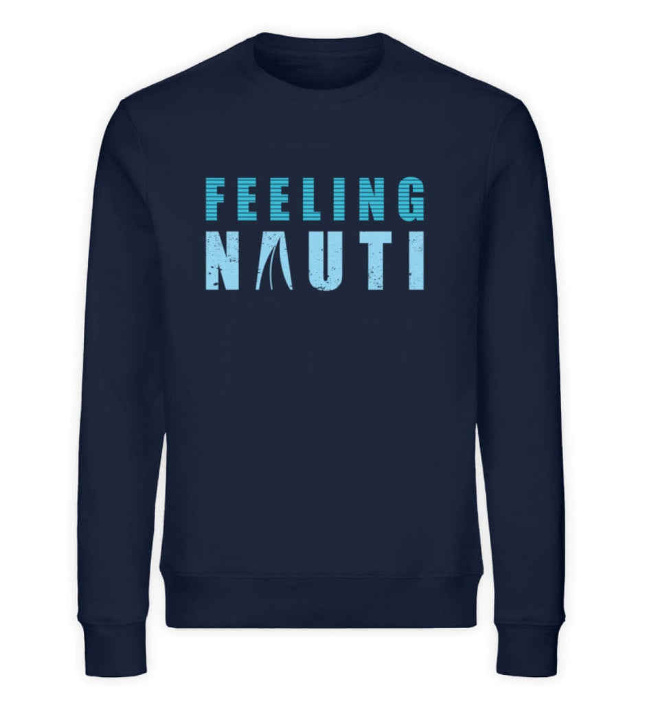 FEELING NAUTI - Unisex Organic Sweatshirt Changer Sweatshirt ST/ST Shirtee French Navy XS 