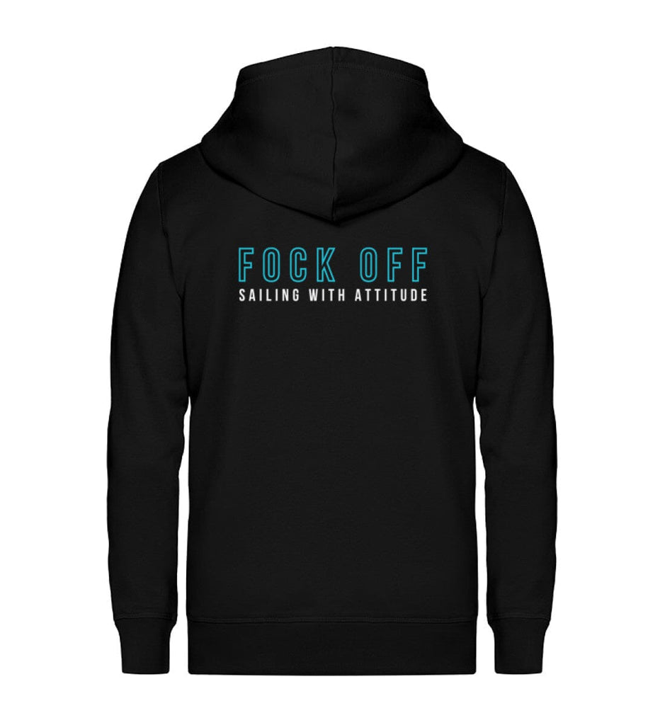 FOCK OFF - Unisex Organic Zipper Connector Zipper ST/ST Shirtee Black S 