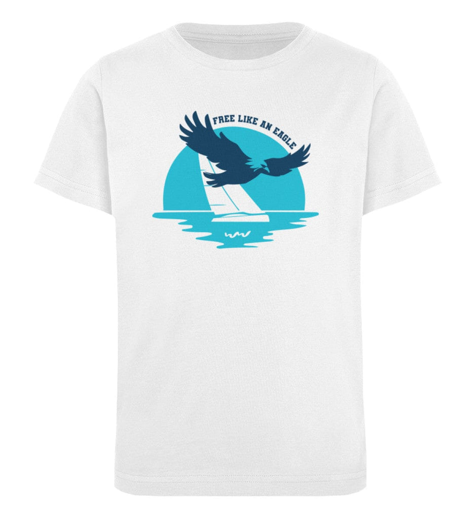 FREE LIKE AN EAGLE - Kinder Organic T-Shirt Mini Creator T-Shirt ST/ST Shirtee White 12/14 (152/164) 