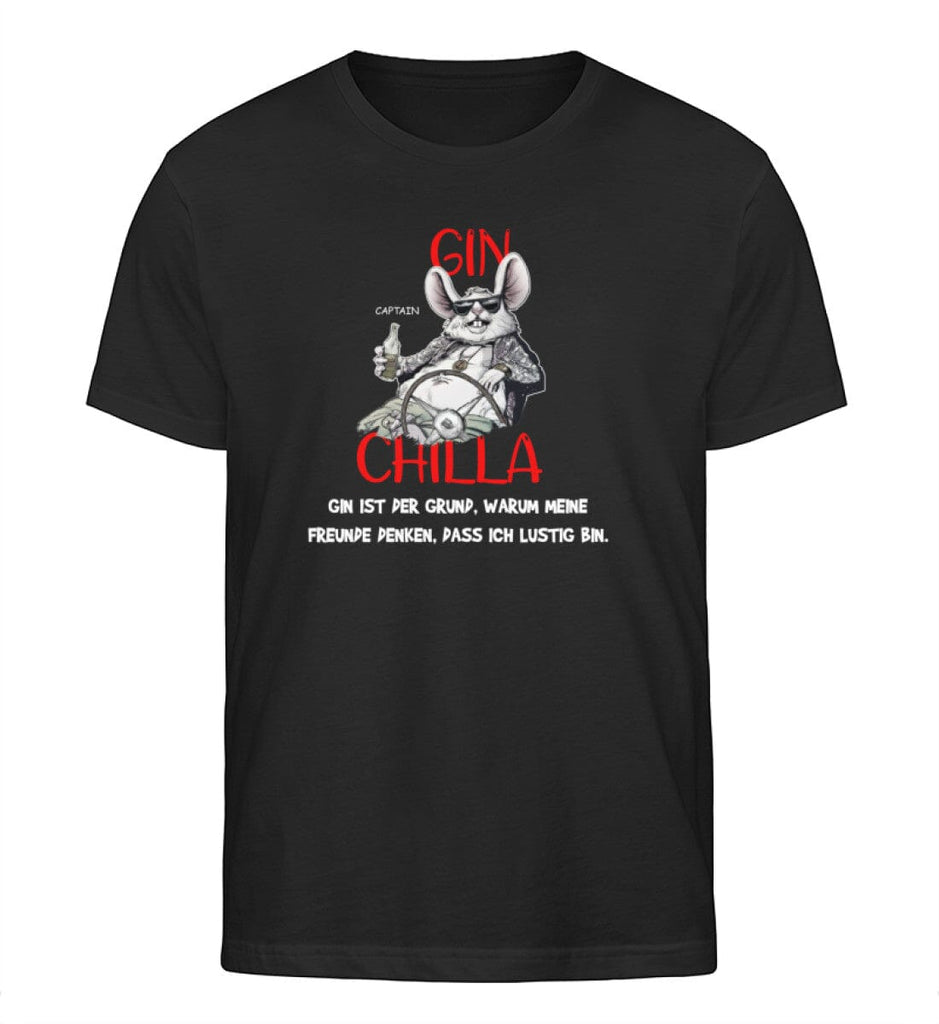 GINCHILLA - Herren Organic Shirt Rocker T-Shirt ST/ST Shirtee Black S 