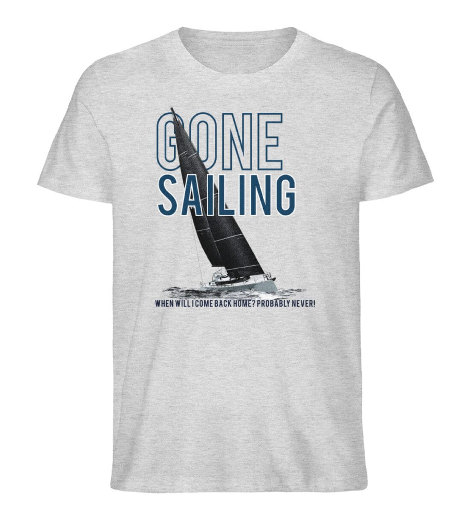 GONE SAILING - Herren Premium Organic Shirt Creator T-Shirt ST/ST Shirtee Heather Grey S 