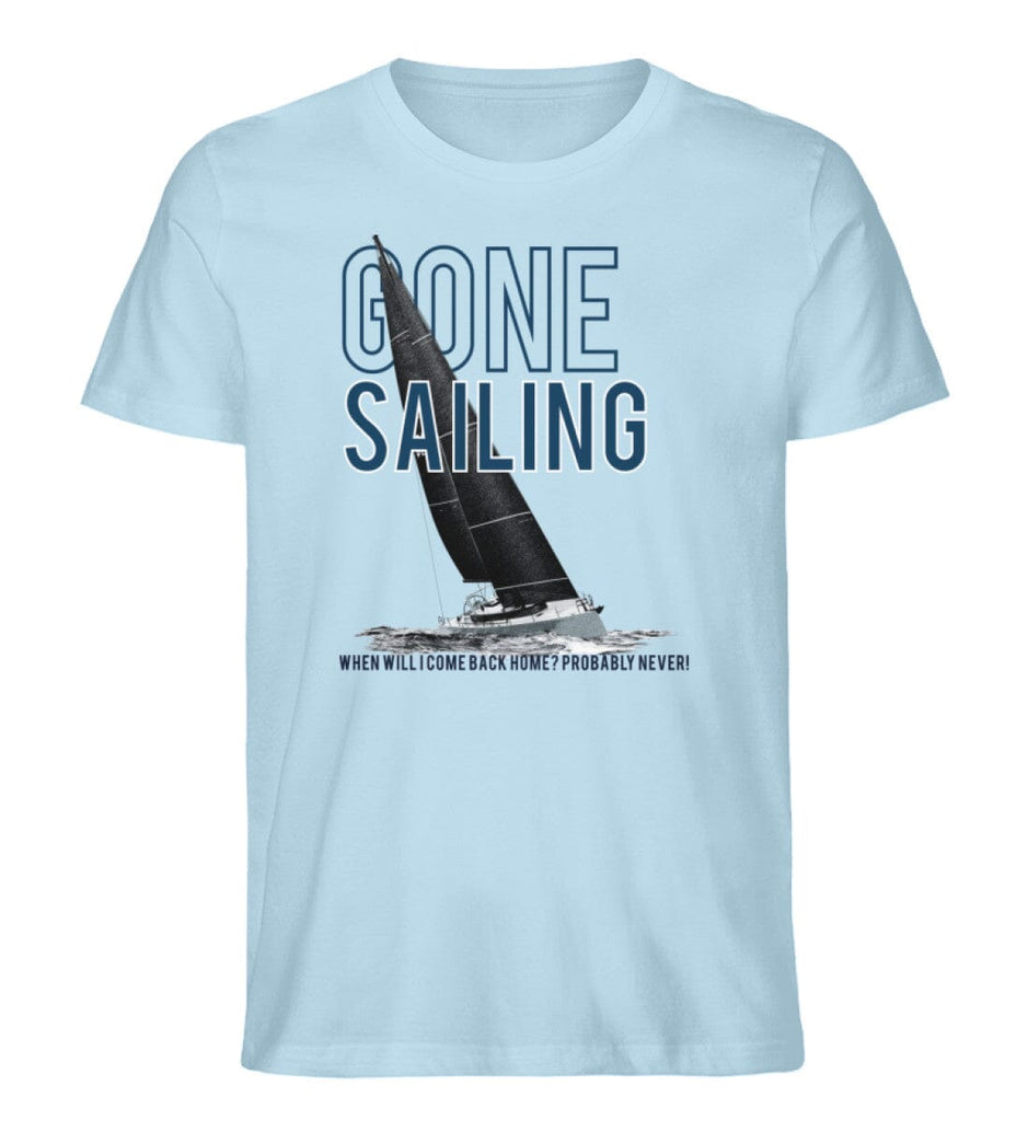 GONE SAILING - Herren Premium Organic Shirt Creator T-Shirt ST/ST Shirtee Sky Blue S 