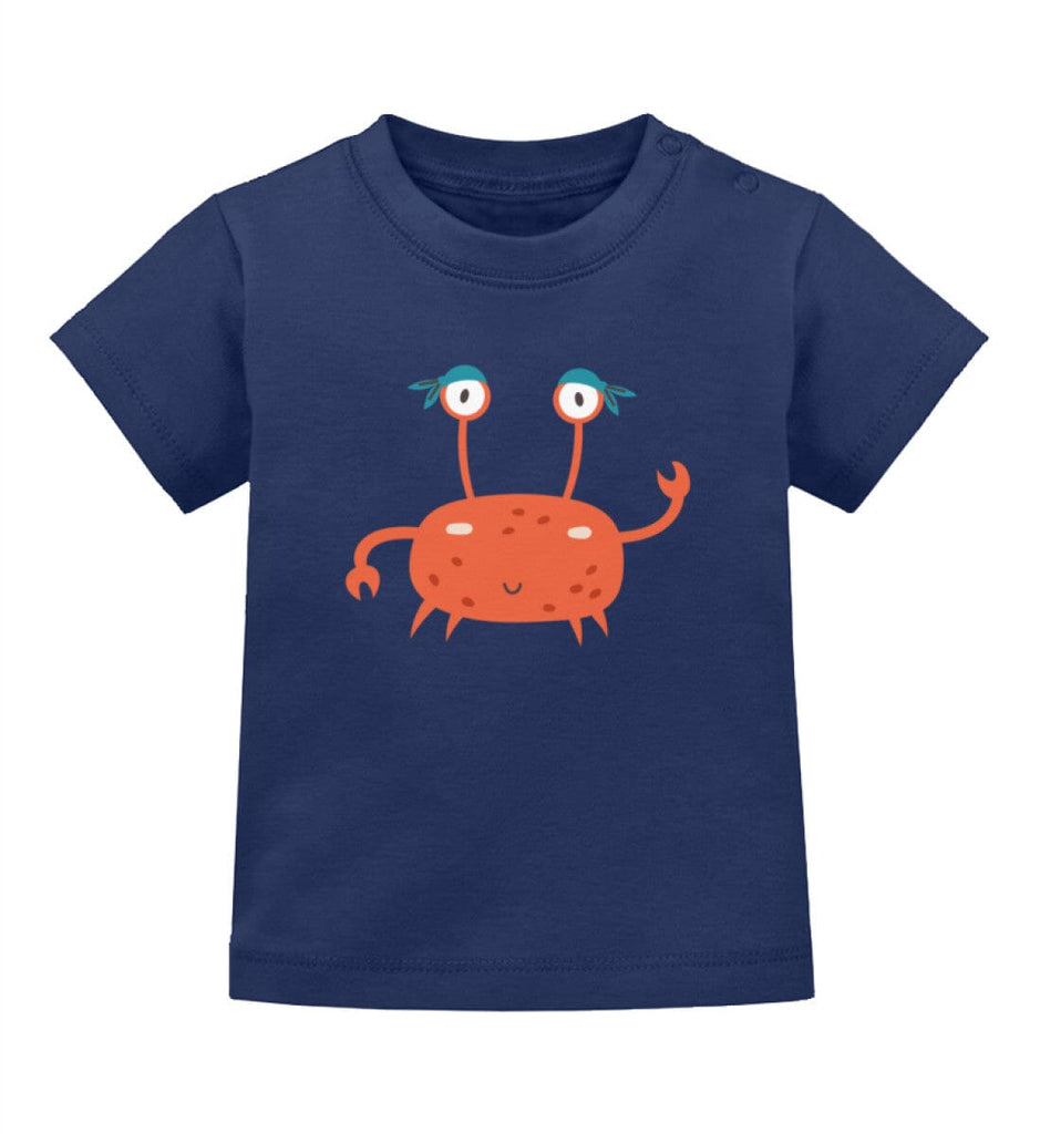 KRABBE - Baby T-Shirt Baby T-Shirt Shirtee Nautical Navy 3-6 Monate 